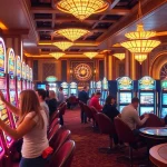 Experience the thrills of BIGBET88 with vibrant casino slot machines and lively gaming atmosphere.