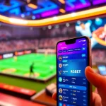 Engaging digital interface for Nhà cái RGBET showing live sports betting on a smartphone.