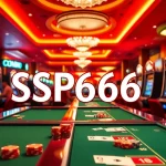 SP666 slot machines surrounded by vibrant casino activities, showcasing excitement and engagement in gambling.